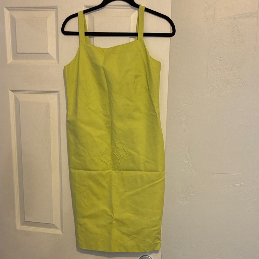 LOFT Bright Yellow Midi Dress